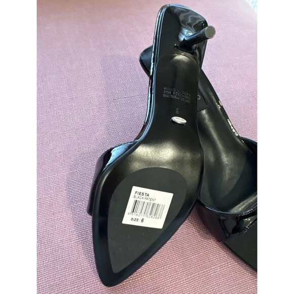 Tony Bianco Fiesta Low Heels in Black Patent 6 New with box Womens Sandals - Picture 10 of 15